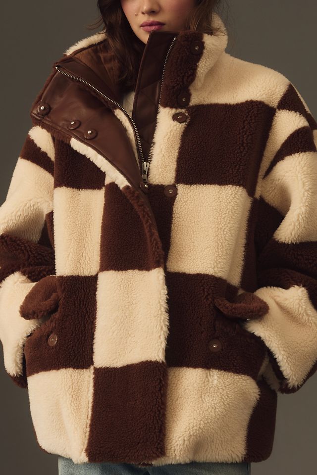 Stand Studio Dani Checkered Wool Coat #2