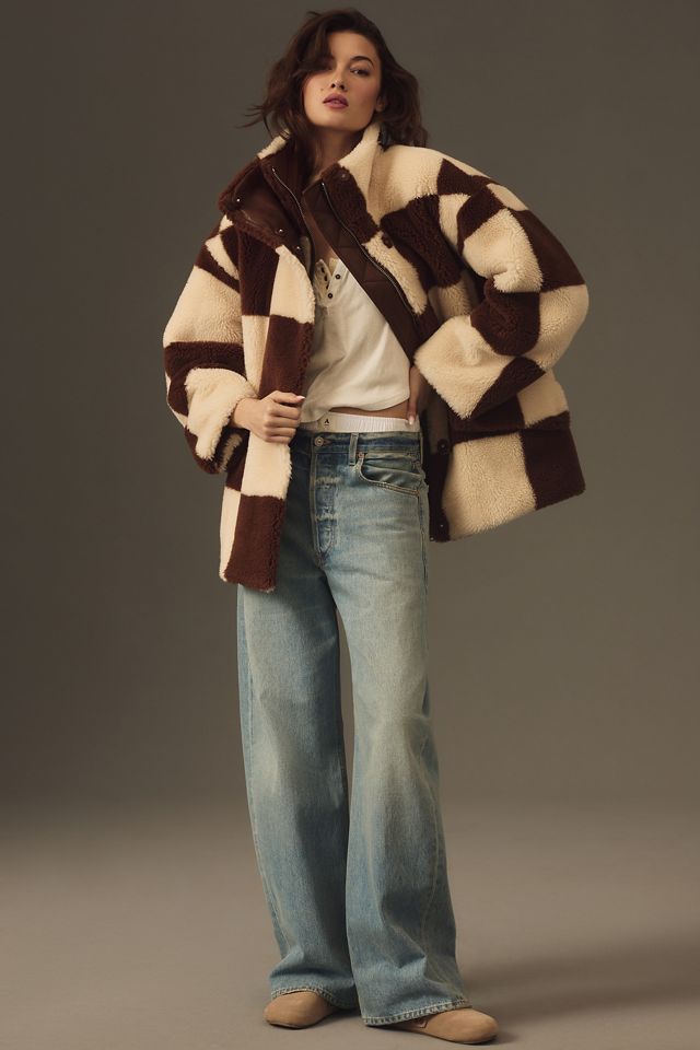 Stand Studio Dani Checkered Wool Coat #3