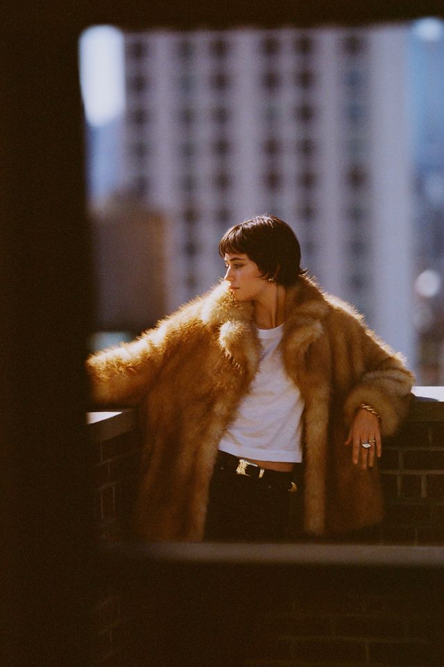 STAND STUDIO Janice Faux-Fur Jacket | Anthropologie