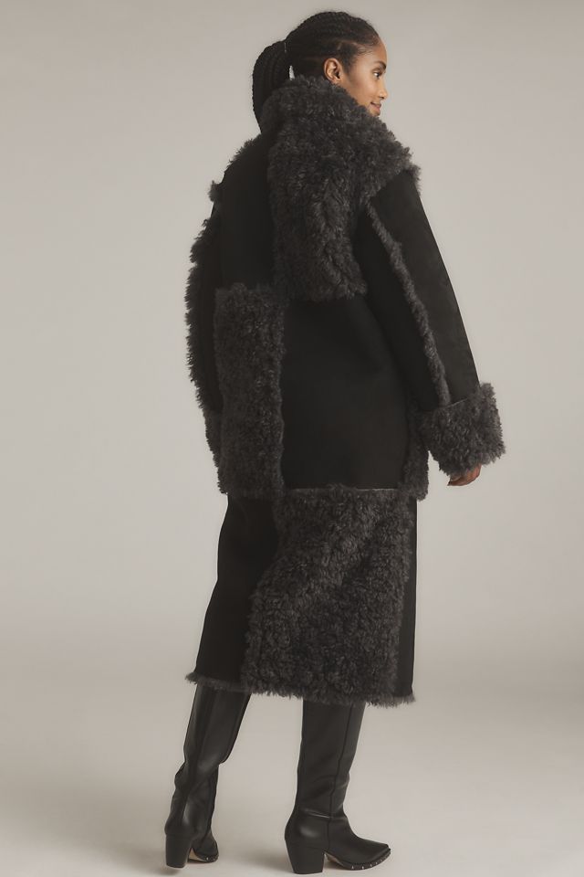 STAND STUDIO Becky Longline Sherpa Coat #1