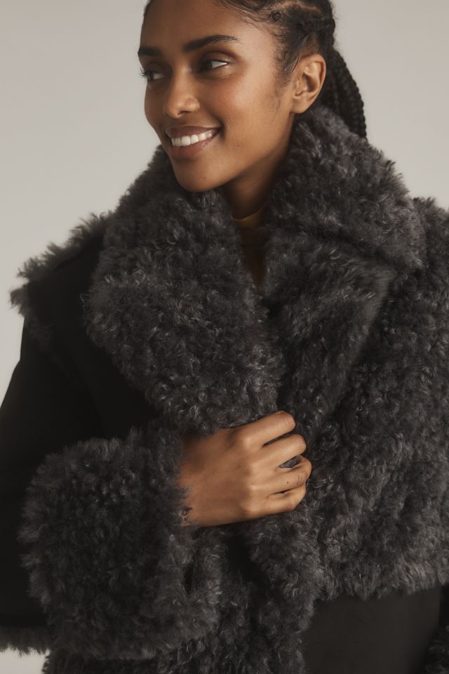 STAND STUDIO Becky Longline Sherpa Coat #2