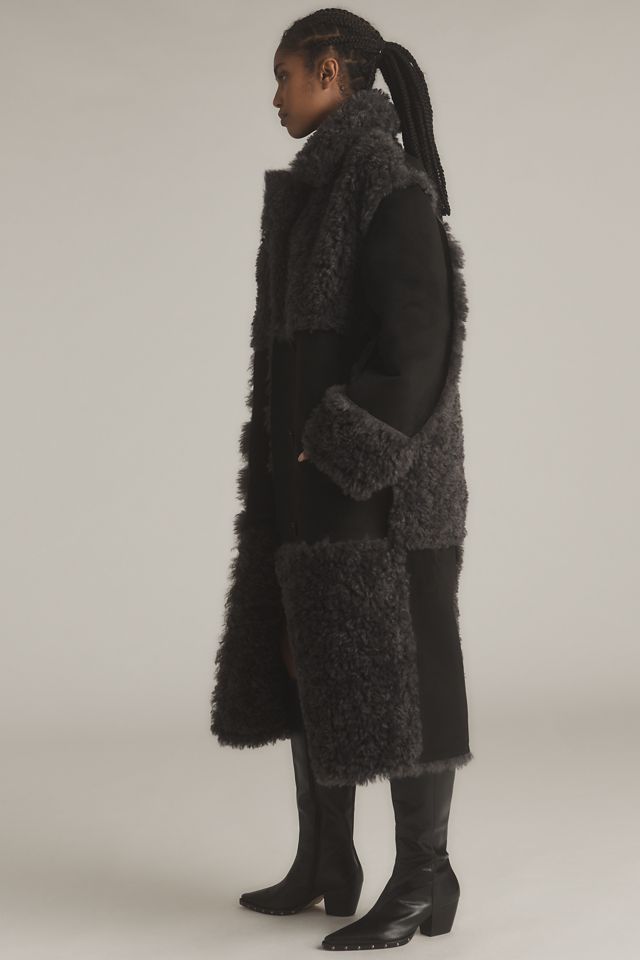 STAND STUDIO Becky Longline Sherpa Coat #3