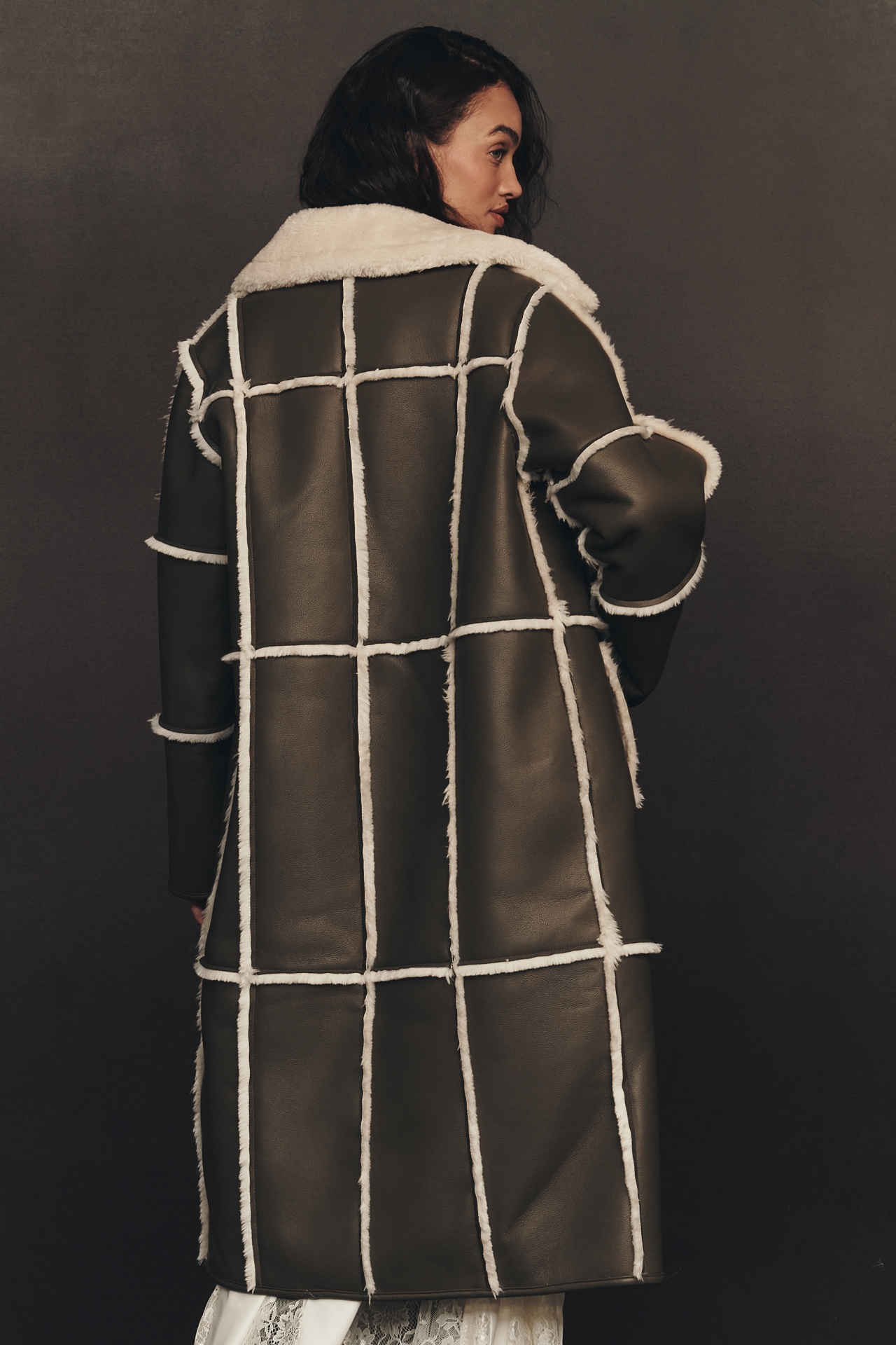 STAND STUDIO Patrice Sherpa Fleece Coat