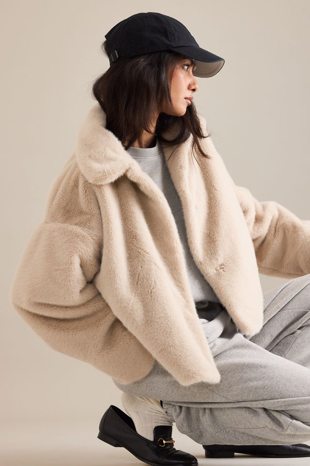 By Anthropologie Giacca in Pelliccia Ecologica #4