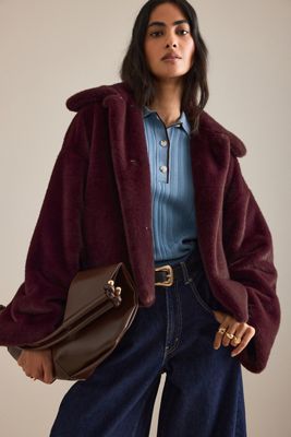 Veste en fausse fourrure By Anthropologie