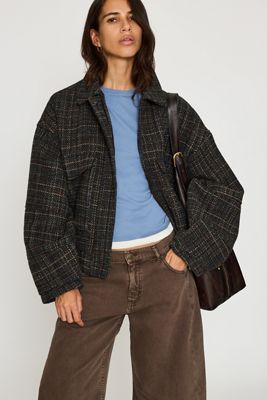 Giacca Bomber in Bouclé Testurizzato By Anthropologie