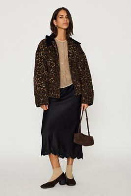 Chaqueta Bomber de Leopardo By Anthropologie