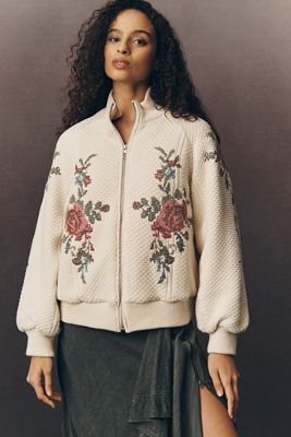 Varley Khai Crop Bomber Jacket | Anthropologie