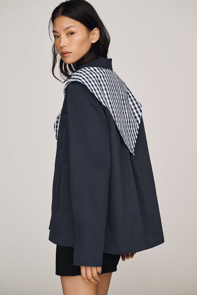 RAISONNEL Gingham Trench Jacket #1