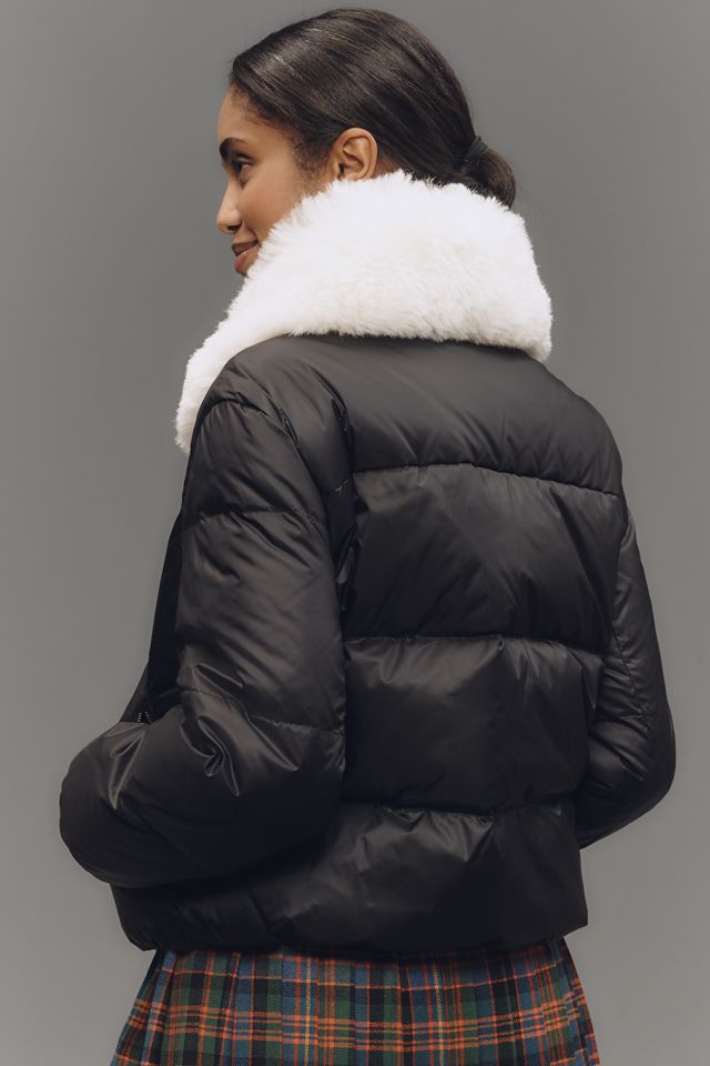 Theory Sherpa-Collar Puffer Jacket | Anthropologie