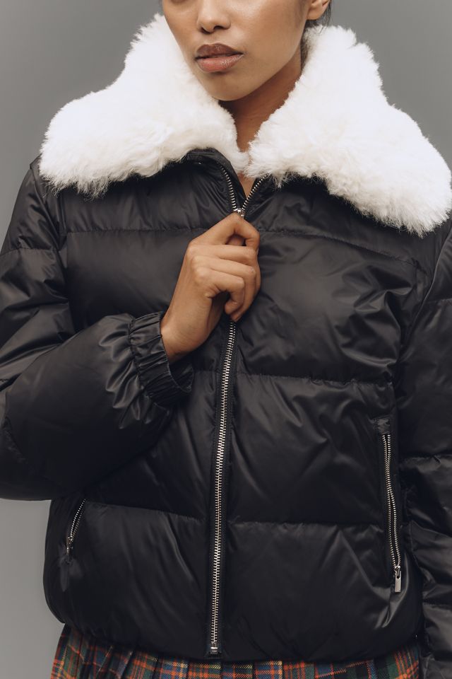 Theory Sherpa-Collar Puffer Jacket | Anthropologie