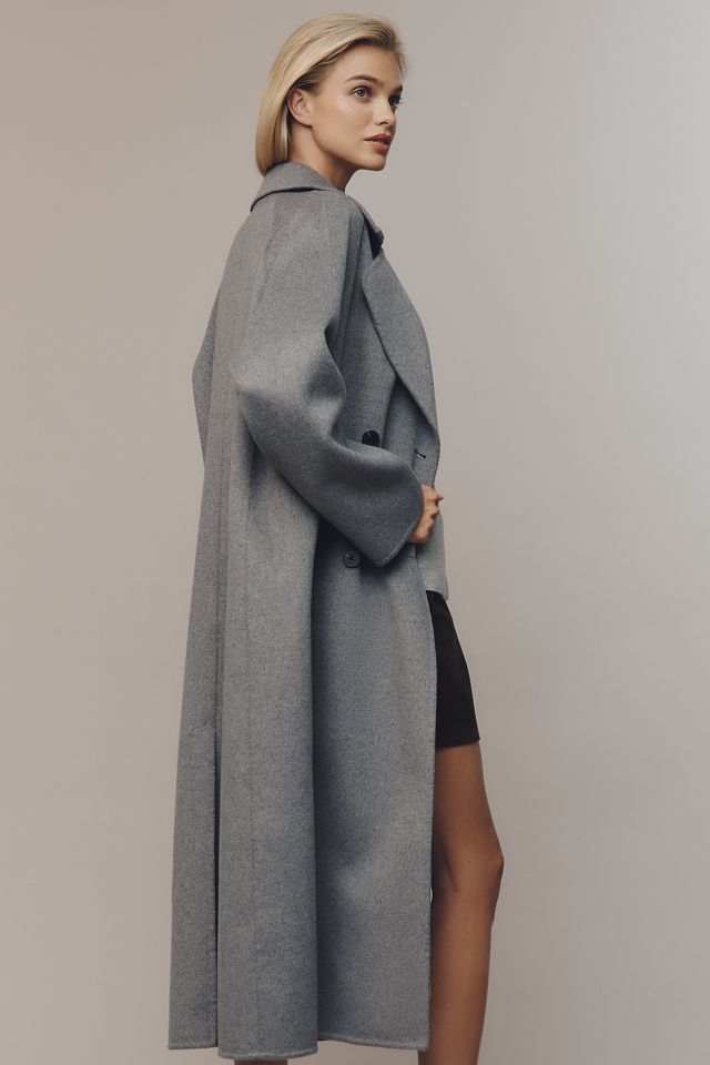 By Anthropologie Double-Faced Wool Coat