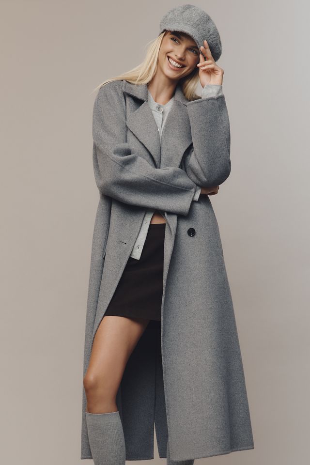 By Anthropologie Double-Faced Wool Coat