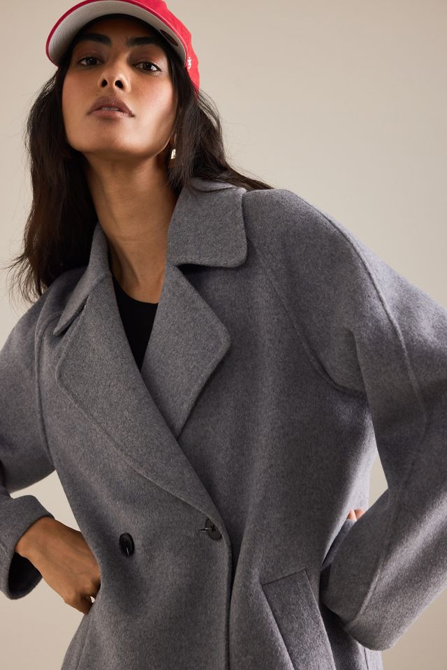 By Anthropologie Double-Faced Wool Blend Coat #8