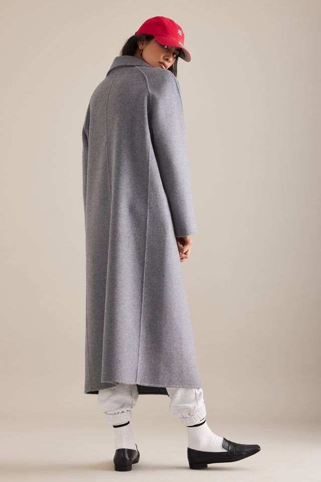 By Anthropologie Double-Faced Wool Blend Coat #9
