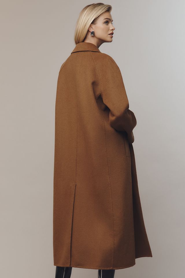 By Anthropologie Double-Breasted Wool-Blend Coat #9