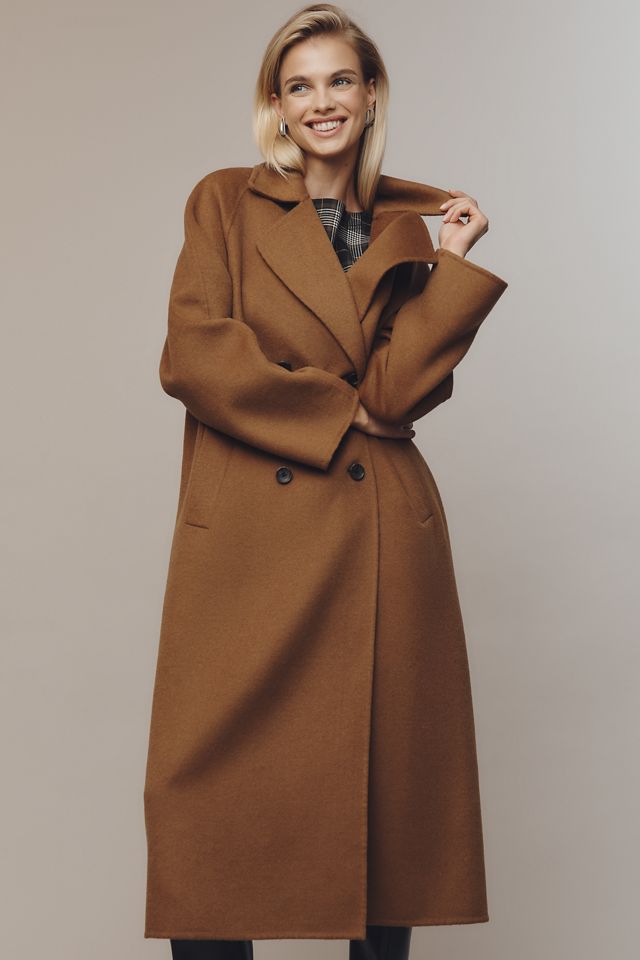 By Anthropologie Double-Breasted Wool-Blend Coat #10
