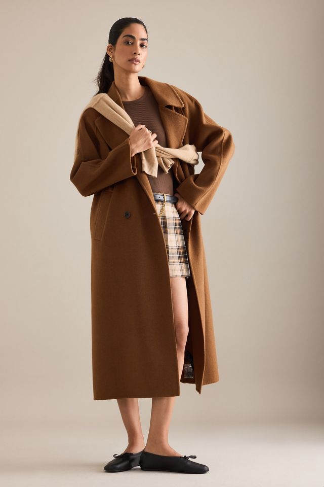 By Anthropologie Double-Breasted Wool-Blend Coat #4