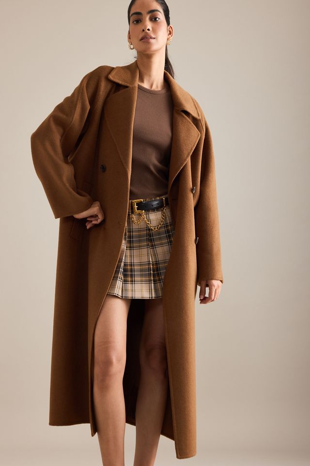 By Anthropologie Double-Breasted Wool-Blend Coat #6