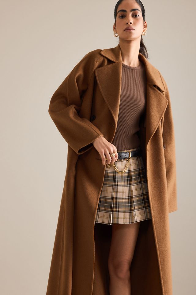 By Anthropologie Double-Breasted Wool-Blend Coat #7