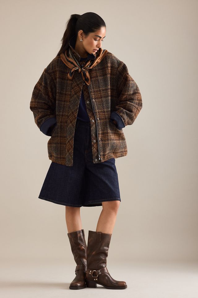 By Anthropologie Wendbare Gesteppte Oversized Jacke #3