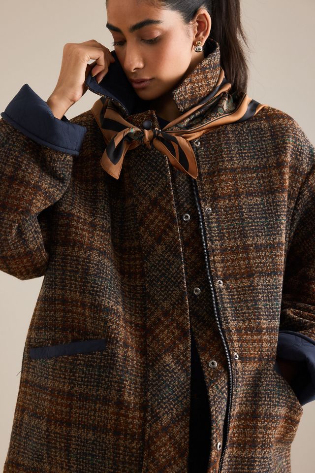 By Anthropologie Wendbare Gesteppte Oversized Jacke #5