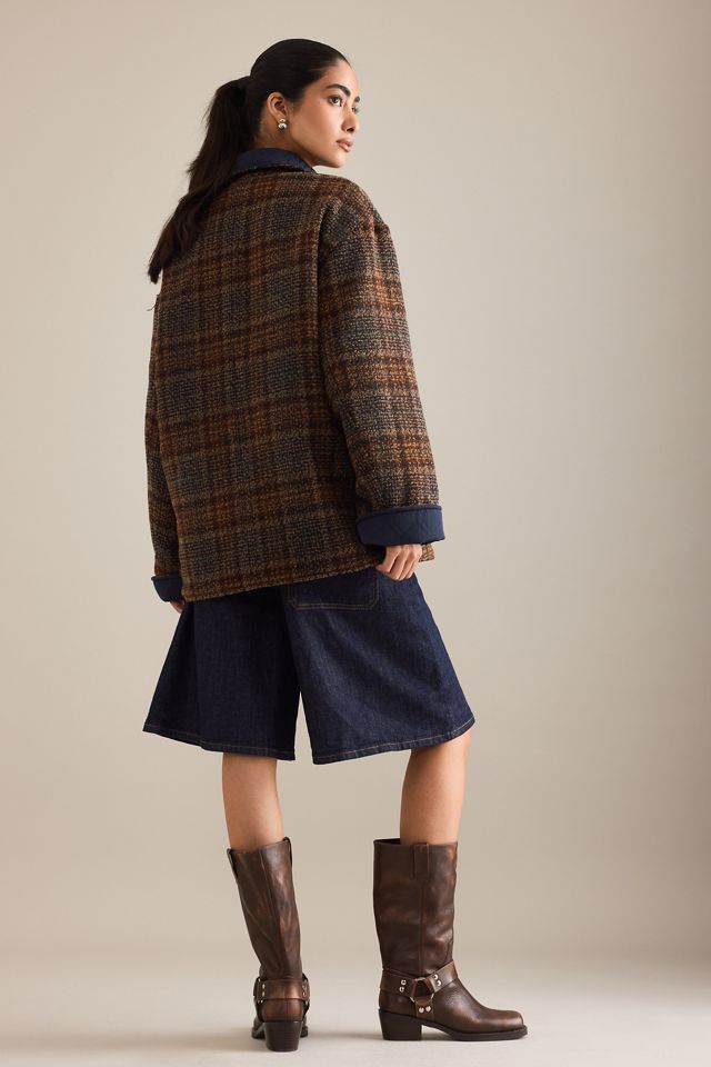 By Anthropologie Wendbare Gesteppte Oversized Jacke #2