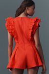 Maeve Ruffle-Sleeve Romper