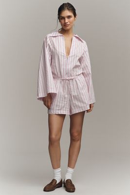 Endless Rose Long-Sleeve Tweed Blazer Romper | Anthropologie