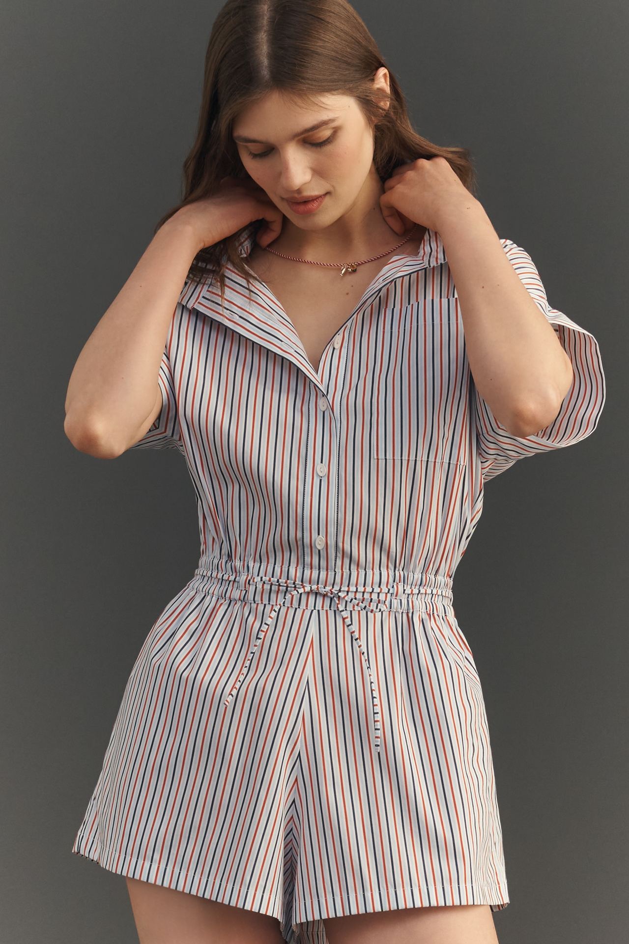 Faithfull The Brand Zion V-Neck Romper