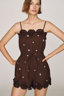 Elevator Disco 100% Cotton Midnight Romper