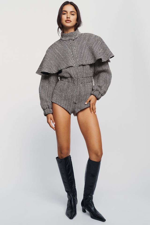 Naked Wardrobe Wool Blend Mock Neck Romper #3