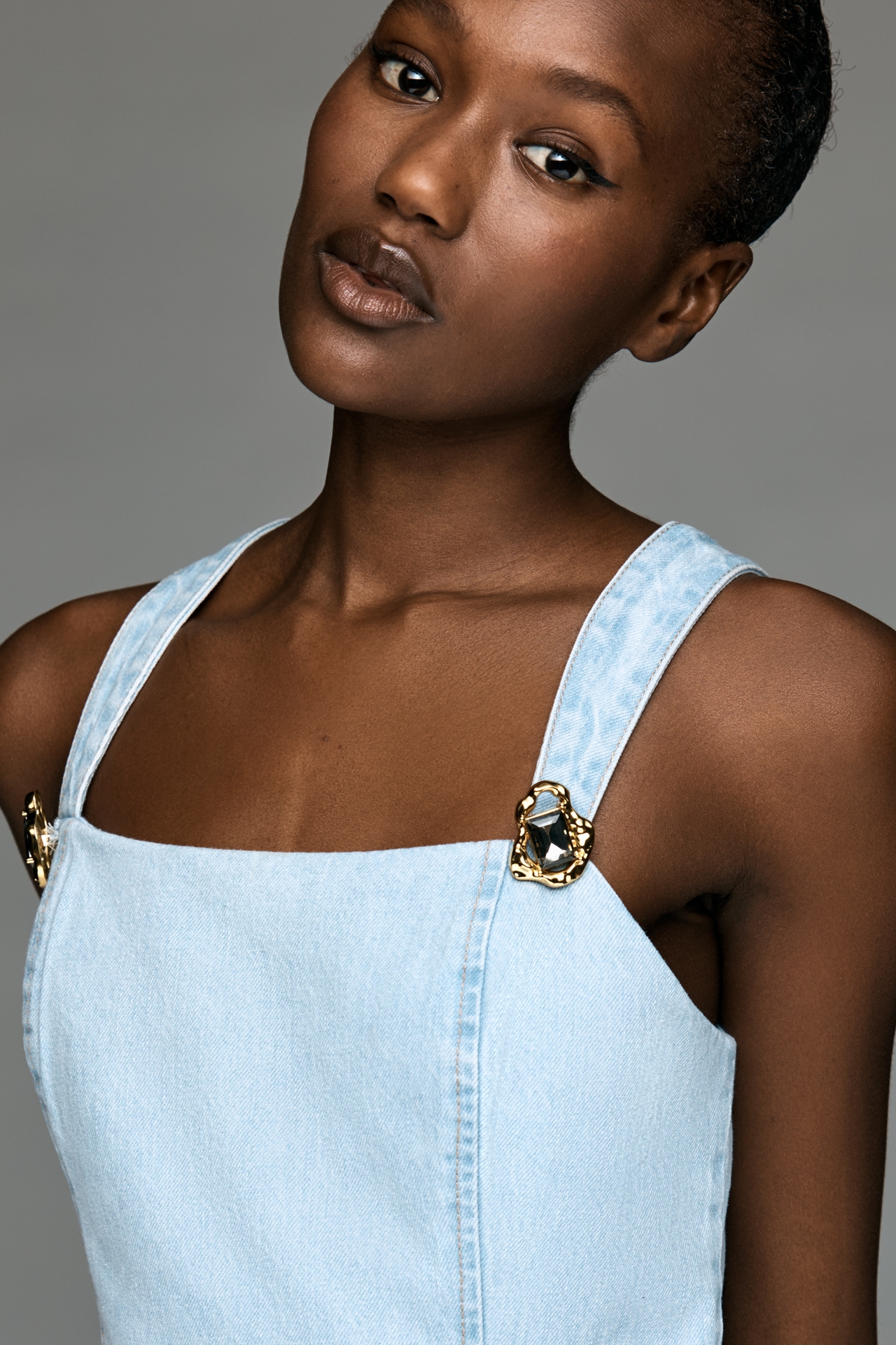 Line & Dot Caryl Square-Neck Romper