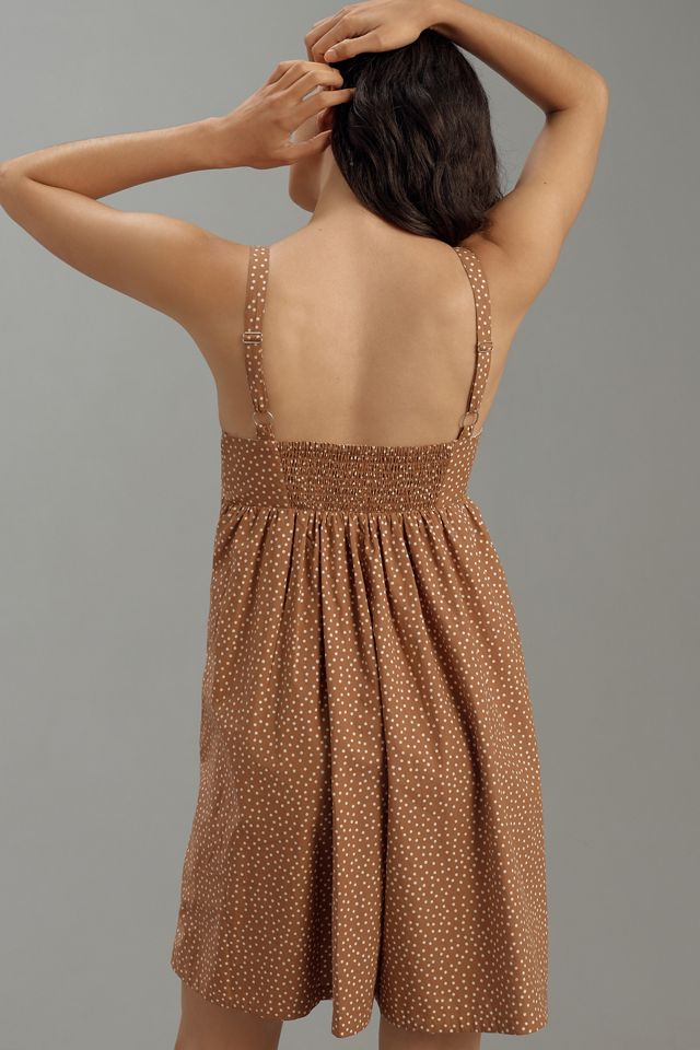 Maeve Sleeveless Square-Neck Babydoll Romper #1