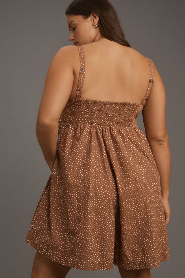 Maeve Sleeveless Square-Neck Babydoll Romper #5