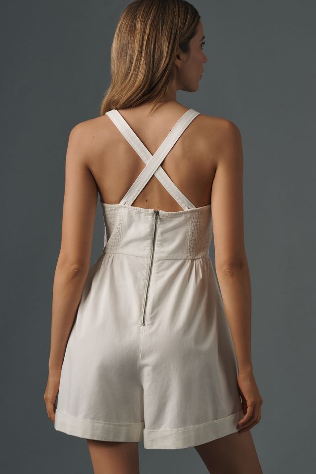 Maeve Sleeveless Scoop-Neck Romper #1