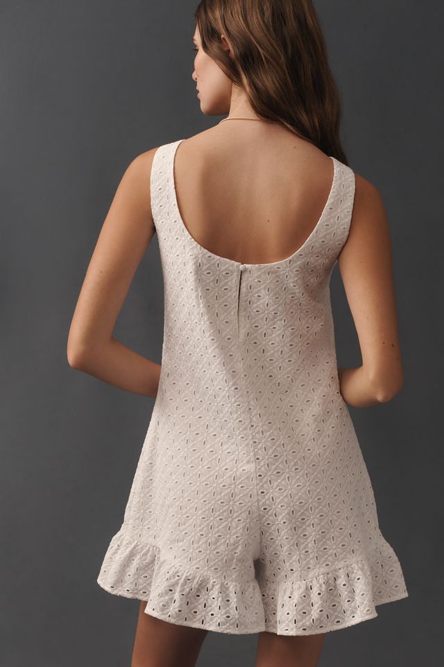 4SI3NNA Ruffled Eyelet Romper #2