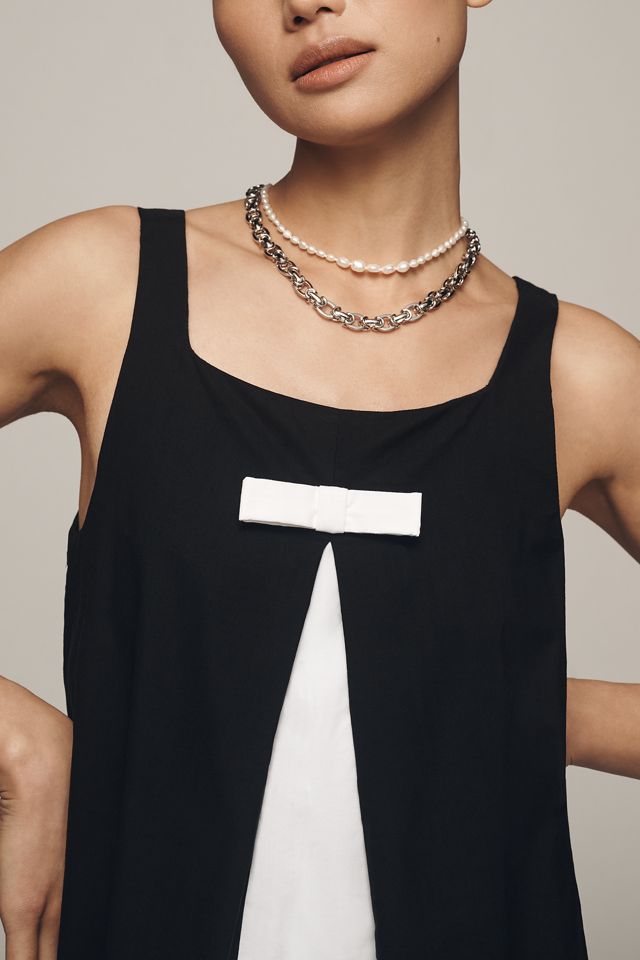 Maeve Sleeveless Square-Neck Shift Romper #3