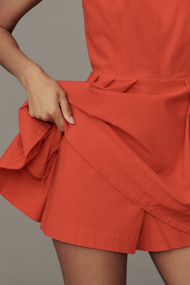 Maeve Square-Neck Fit-and-Flare Romper #2
