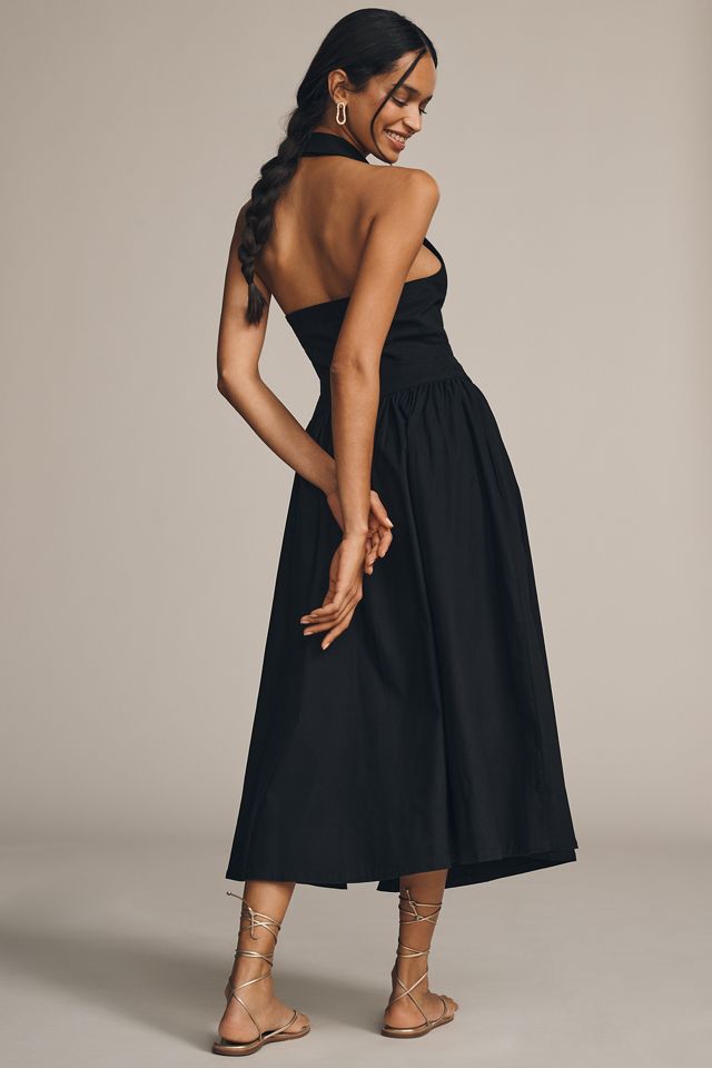 Maeve Button-Front Romper Dress #2