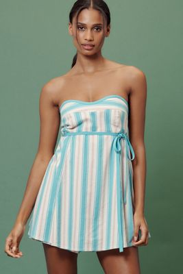Maeve Babydoll Linen Blend Romper
