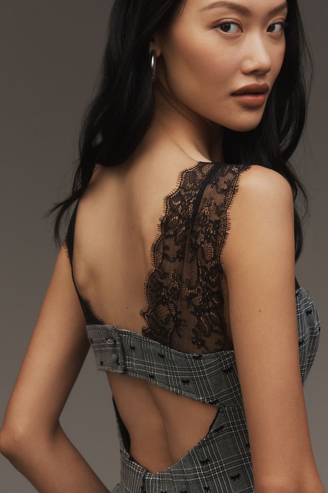 Maeve V-Neck Lacy Romper #3