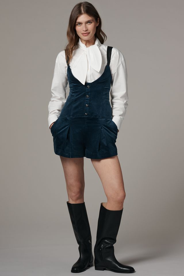 Maeve Long-Sleeve Suspender Twofer Romper #3