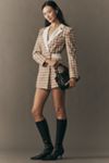 Endless Rose Long-Sleeve Tweed Blazer Romper