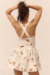 Avec Les Filles Ruffled Drop-Waist Romper