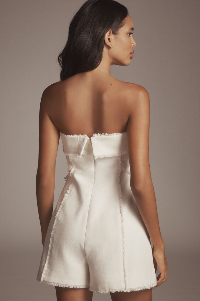 AMUR Valerie Strapless Belted Romper #2