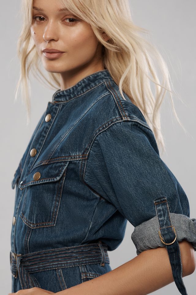KIVARI Elena Denim Playsuit #4