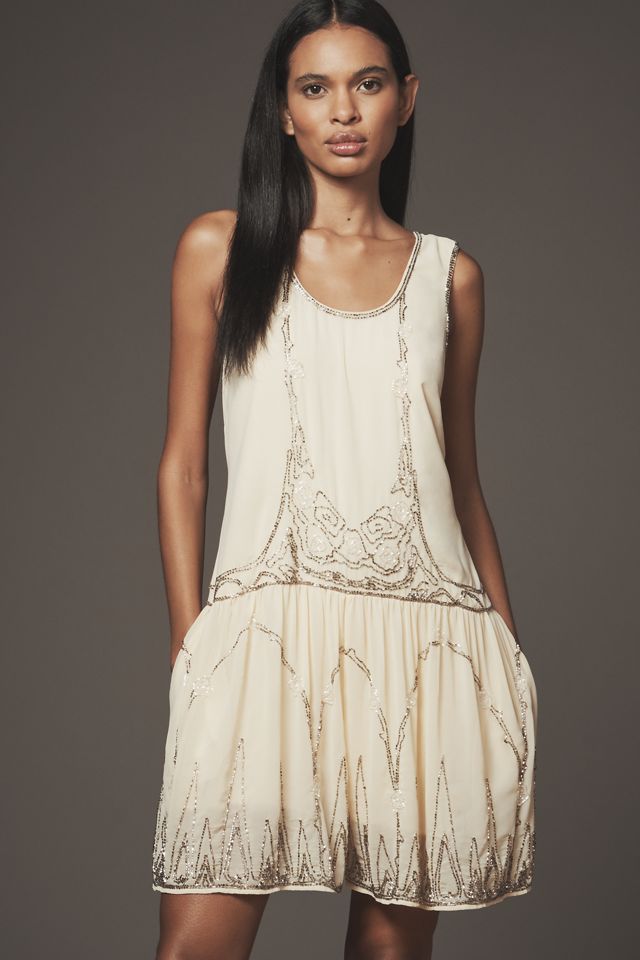 By Anthropologie Sleeveless Embellished Romper #1