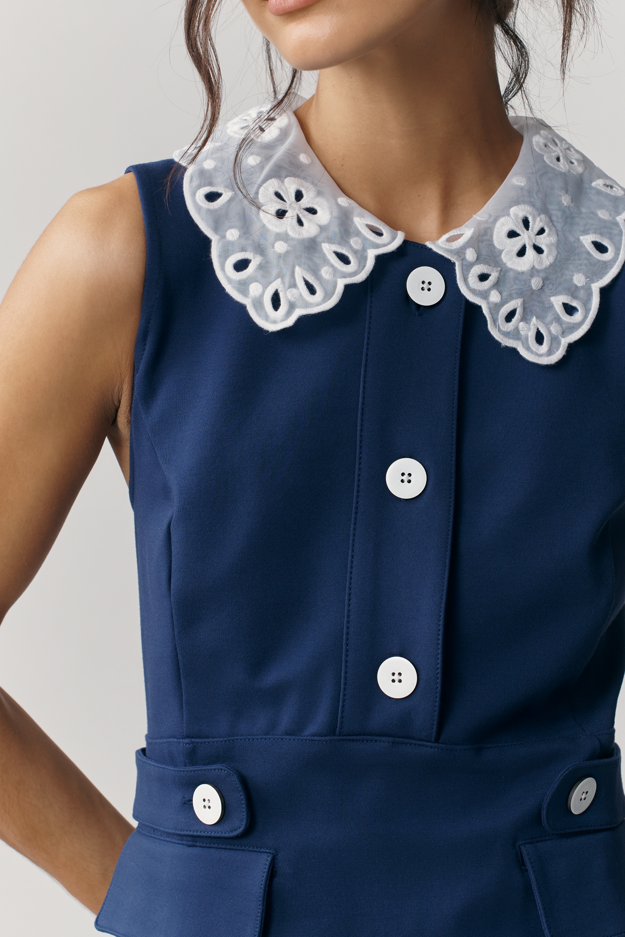 Maeve Sleeveless Collared Romper