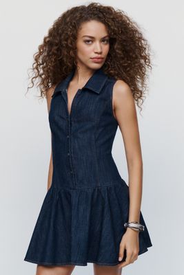 Pilcro Denim Skirty Romper
